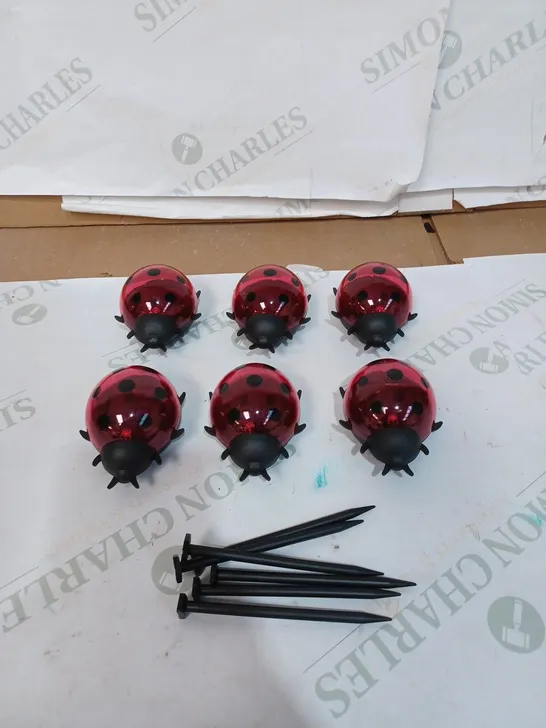 LADYBIRD STAKE LIGHTS PACK OF 6 RRP £15.99