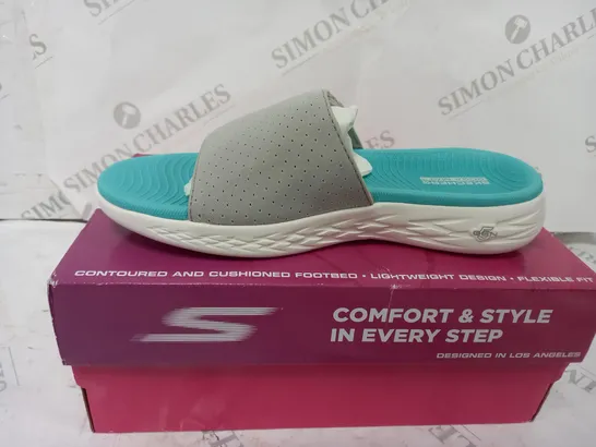 SKETCHERS GO WALK SANDAL - GREY SIZE 3