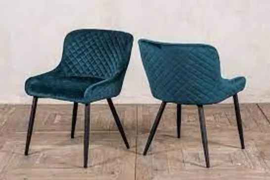 BRONTE CHAIR SET OF TWO COLOUR: TIMELESS TEAL 