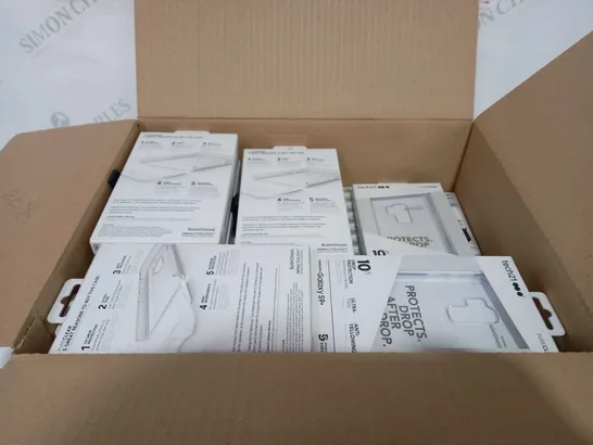 BOX OF 73 BRAND NEW TECH 21 PURECLEAR 10FT DROP PROTECTION ULTRA-THIN ANTI-YELLOWING SAMSUNG GALAXY S9+ PHONE CASES