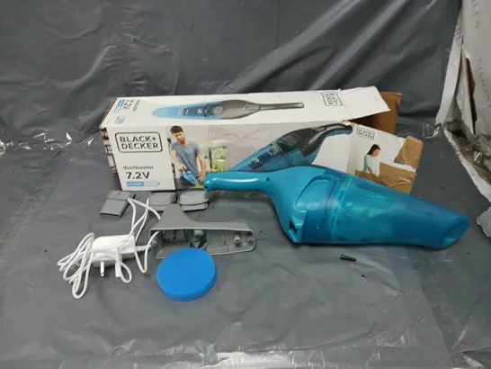 BOXED BLACK & DECKER BLACK+DECKER 7.2V WET AND DRY DUSTBUSTER CORDLESS HAND VACUUM WDC215WA-GB RRP £45