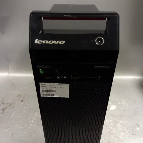 LENOVO THINKCENTRE EDGE72 COMPUTER TOWER IN BLACK - COLLECTION ONLY