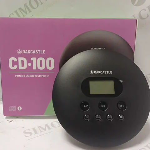 OAKCASTLE CD-100 PERSONAL RETRO PORTABLE CD PLAYER