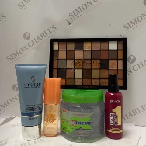 BOX OF APPROX 15 ASSORTED HEALTH AND BEAUTY ITEMS TO INCLUDE - XTREME PRO EXPERT - SYSTEM HYDRATE CONDITONER - REVLON UNIQ ONE 1 HAIR TREATMENT ECT