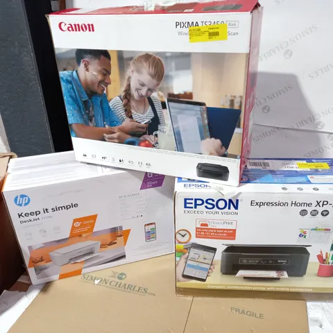 LOT OF 3 ASSORTED PRINTERS TO INCLUDE HP, EPSON AND CANON