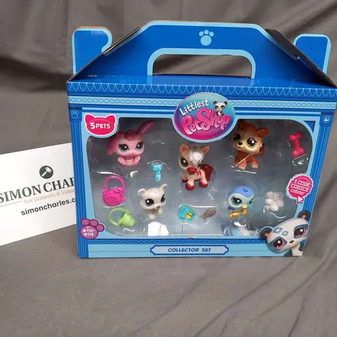 FOUR BRAND NEW BOXED LITTLEST PET SHOP 5 PET COLLECTOR SETS