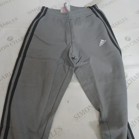 ADIDAS GREY SWEATPANTS - UK 7-8 YEARS