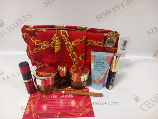 ESTEE LAUDER BEAUTY IN MOTION COSMETIC GIFT WITH 7 ASSORTED BEAUTY PRODUCTS