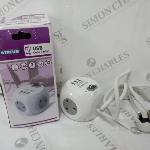 BOXED STATUS USB CUBE SOCKET