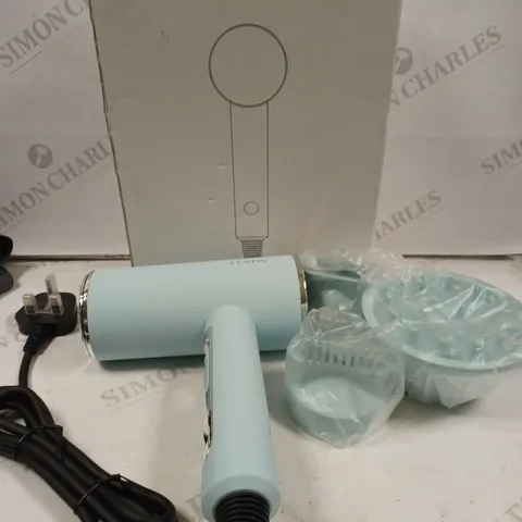 BOXED FUNTIN BLUE HAIR DRYER AND ACCESSORIES 