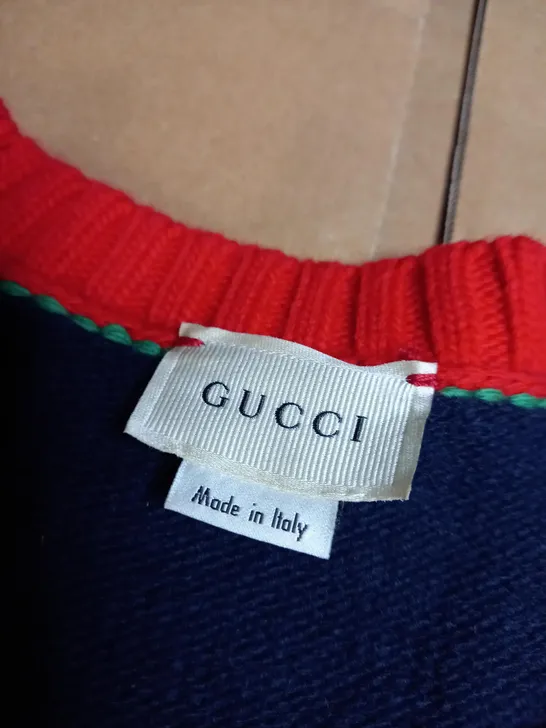 GUCCI NAVY BLUE SWEATER/CARDIGAN  