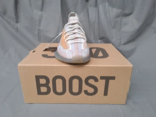 BOXED PAIR OF ADIDAS YEEZY BOOST 380 SHOES IN MULTICOLOUR UK 8