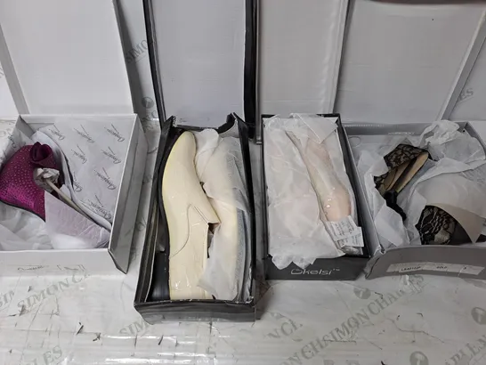 MEDIUM BOX OF ASSORTED BOXED AND UNBOXED SHOES TO INCLUDE SANDALS, AND TRAINERS 