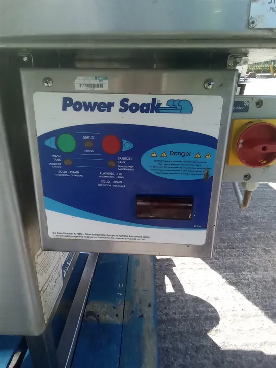 POWER SOAK DISHWASHING UNIT 