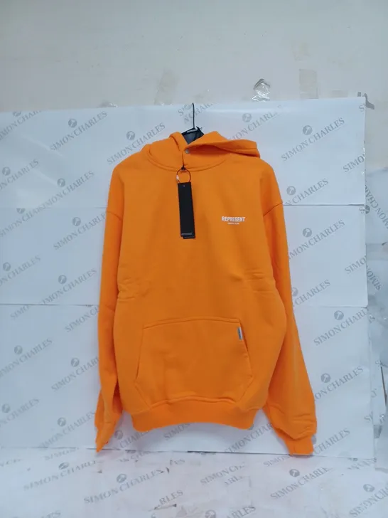 REPRESENT OWNERS CLUB HOODIE - ORANGE MEDIUM 