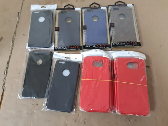 LARGE QUANTITY OF VARIOUS PHONE CASES FOR IPHONE AND SAMSUNG IN VARIOUS COLOURS AND SIZES 