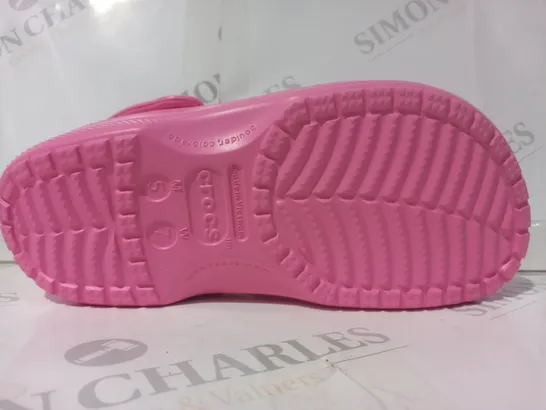 PAIR OF CROCS BAYA CLOGS IN PINK LEMONADE UK SIZE M4/W5