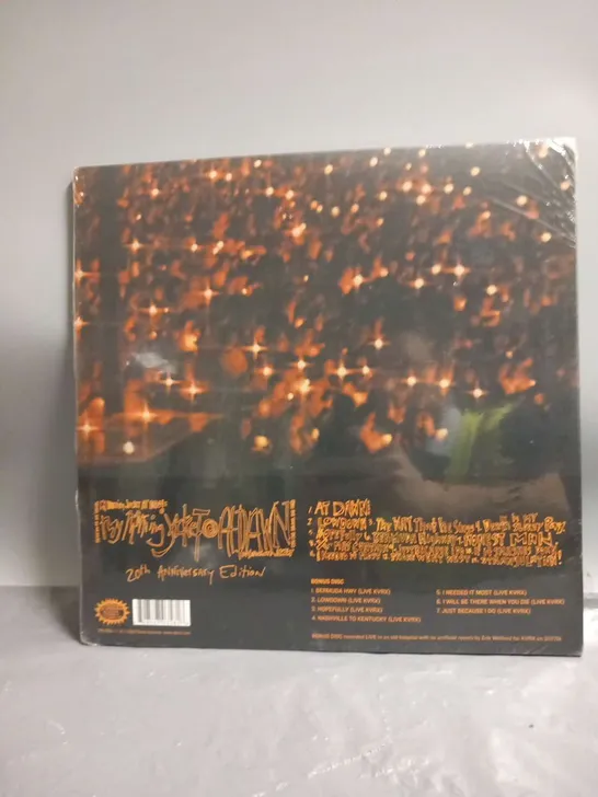 MY MORNING JACKET AT DAWN 20TH ANNIVERSARY EDITION LTD 1000 TRANSPARENT ORANGE WITH RED AND BLACK SWIRL VINYL