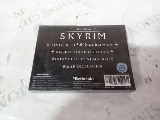 BOXED CELLOPHANE-WRAPPED SKYRIM METAL DRAGONSTONE