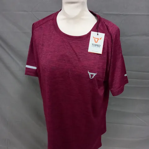 TORO ACTIVA T-SHIRT IN MAROON - M