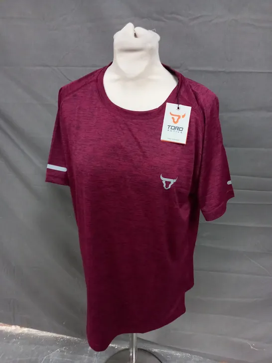 TORO ACTIVA T-SHIRT IN MAROON - M