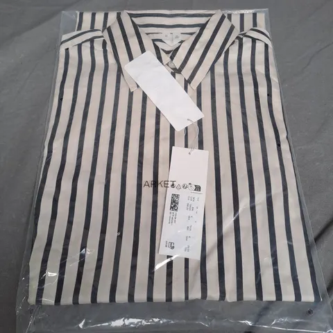 SEALED ARKET STRIPED CREAM & BLACK SHIRT - EUR 38