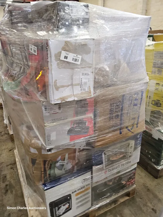 PALLET OF APPROXIMATELY 24 UNPROCESSED RAW RETURN HOUSEHOLD AND ELECTRICAL GOODS TO INCLUDE;