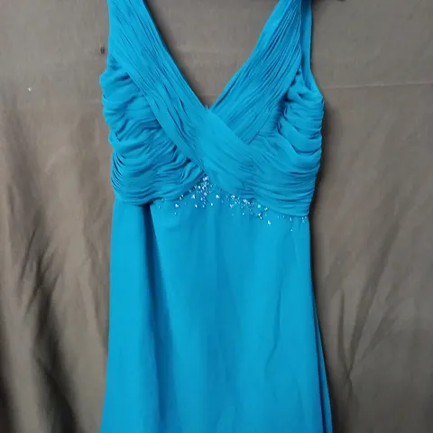 ROSETTA NICOLINITEAL EMBELLISHED DRESS - UK 14