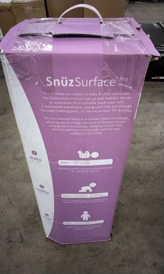 SNUZ SURFACE PRO BABY AND CHILD SIZE ADJUSTABLE MATTRESS