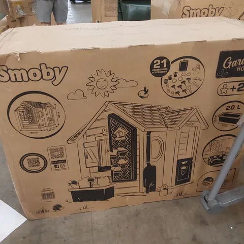 BOXED SMOBY KIDS PLAY GARDEN HOUSE