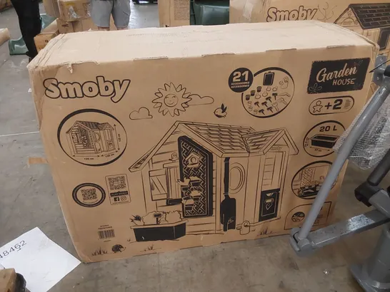 BOXED SMOBY KIDS PLAY GARDEN HOUSE