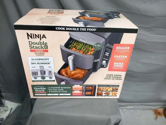 BOXED NINJA DOUBLE STACK XL 2 DRAWER AIR FRYER 9.5L CAPACITY