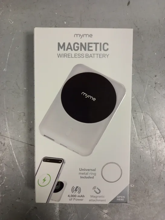 BOXED MYME MAGNETIC WIRELESS SMARTPHONE BATTERY - 4000MAH