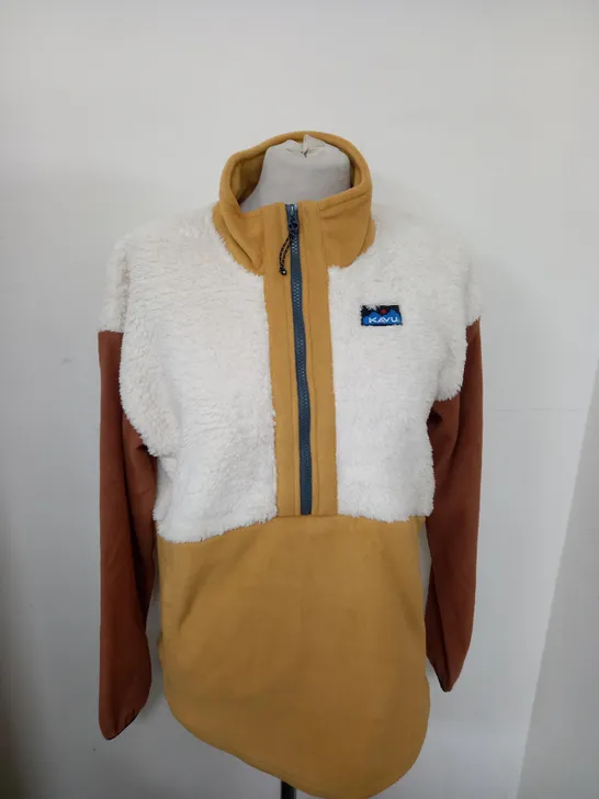 KAVU TIMBER LANE TRAIL MIX FLEECE SIZE M