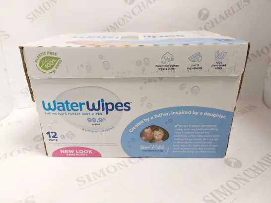 BOX OF 12XWATER WIPES 