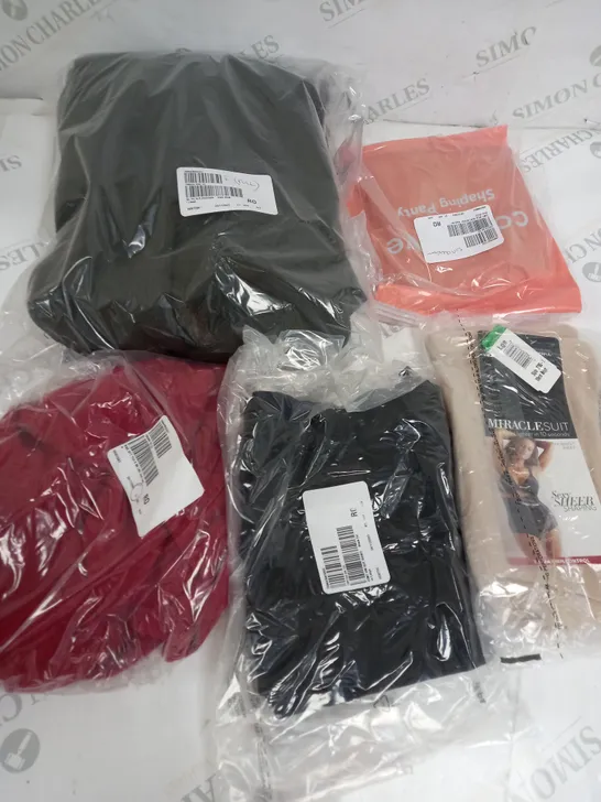 BOX OF APPROXIMATELY 15 CLOTHING ITEMS TO INCLUDE MIRACLESUIT, SHAPING PANTS, JUMPER ETC