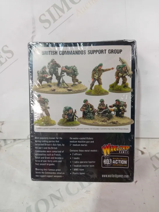 WARLORD GAMES BRITISH COMMANDOS SUPPORT GROUP WOLRD WAR II MINIATURES