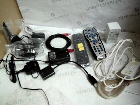 LOT OF APPROXIMATELY 20 ASSORTED ELECTRICAL ITEMS, TO INCLUDE LED LIGHT STRIP, AC ADAPTERS, HDMI ADAPTER, ETC