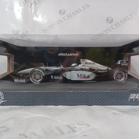 BOXED HOT WHEELS RACING FORMULA ONE MIKA HAKKINEN MCLAREN MP4-15 (2000) 1:18 SCALE COLLECTIBLE MODEL - 26739