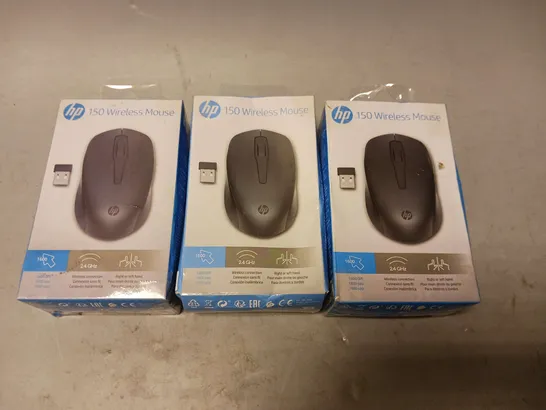 LOT OF 3 HP 150 WIRELESS NOUSE