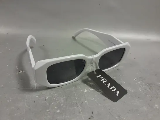 PRADA 211024 WHITE FRAMED LOGO SUNGLASSES 