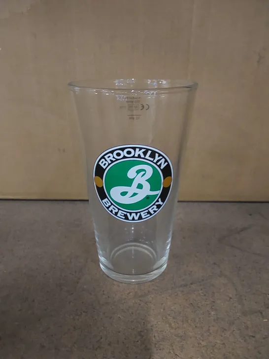 SET OF 6 BROOKLYN BREWERY 1/2 PINT GLASSES