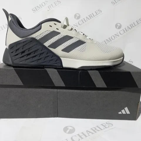 BOXED PAIR OF ADIDAS DROPSET 2 TRAINERS IN GREY UK SIZE 9
