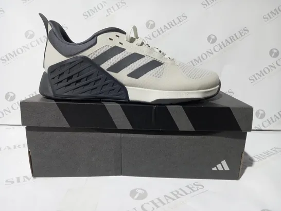 BOXED PAIR OF ADIDAS DROPSET 2 TRAINERS IN GREY UK SIZE 9