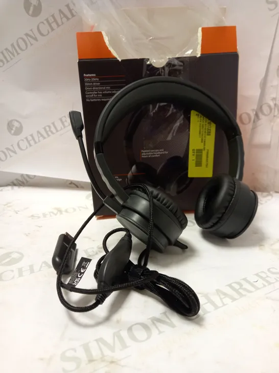 BLACKWEB USB PC HEADSET 