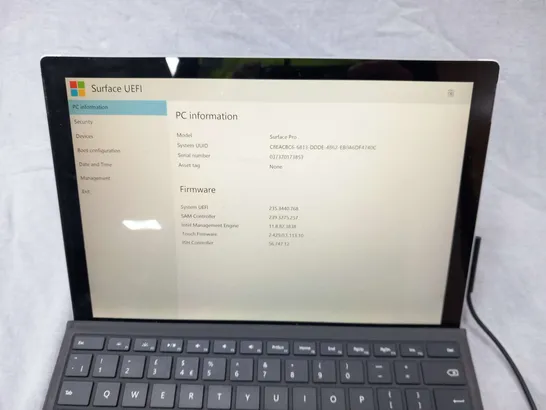 MICROSOFT SURFACE PRO 128GB