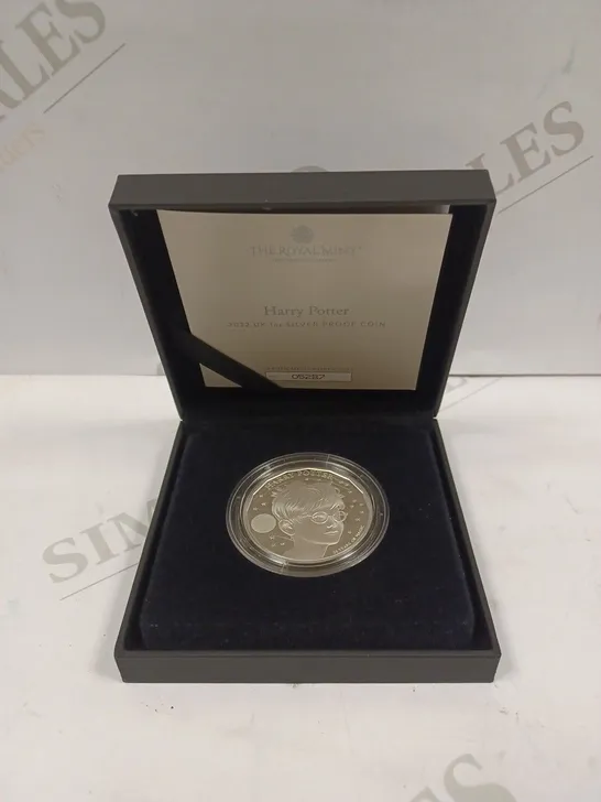 THE ROYAL MINT HARRY POTTER 2022 UK 1OZ SILVER PROOF COIN 