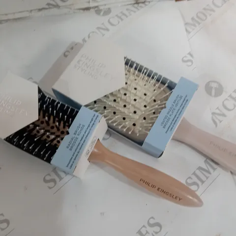 PAIR OF PHILIP KINGSLEY STYLING HAIRBRUSHES