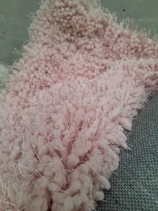 ORIGIN RUG COLLECTION SHAGGY RUG IN PINK (200x290cm) - COLLECTION ONLY