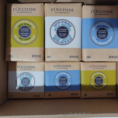 L'OCCITANE 6 PIECE ASSORTED SHEA SOAP SET